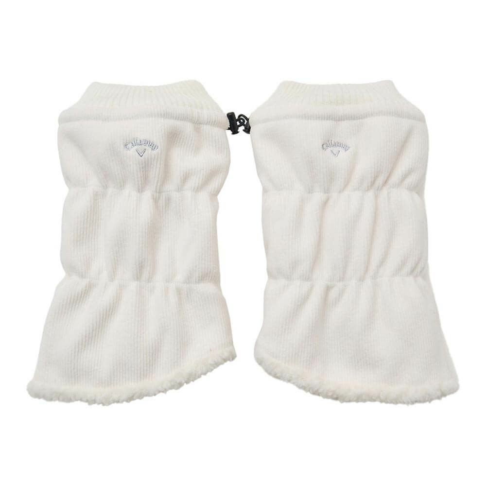 キャロウェイ Callaway　レディース リバーシブル ショート レッグウォーマー C25298207 1030 ホワイト　2025年モデル ホワイト