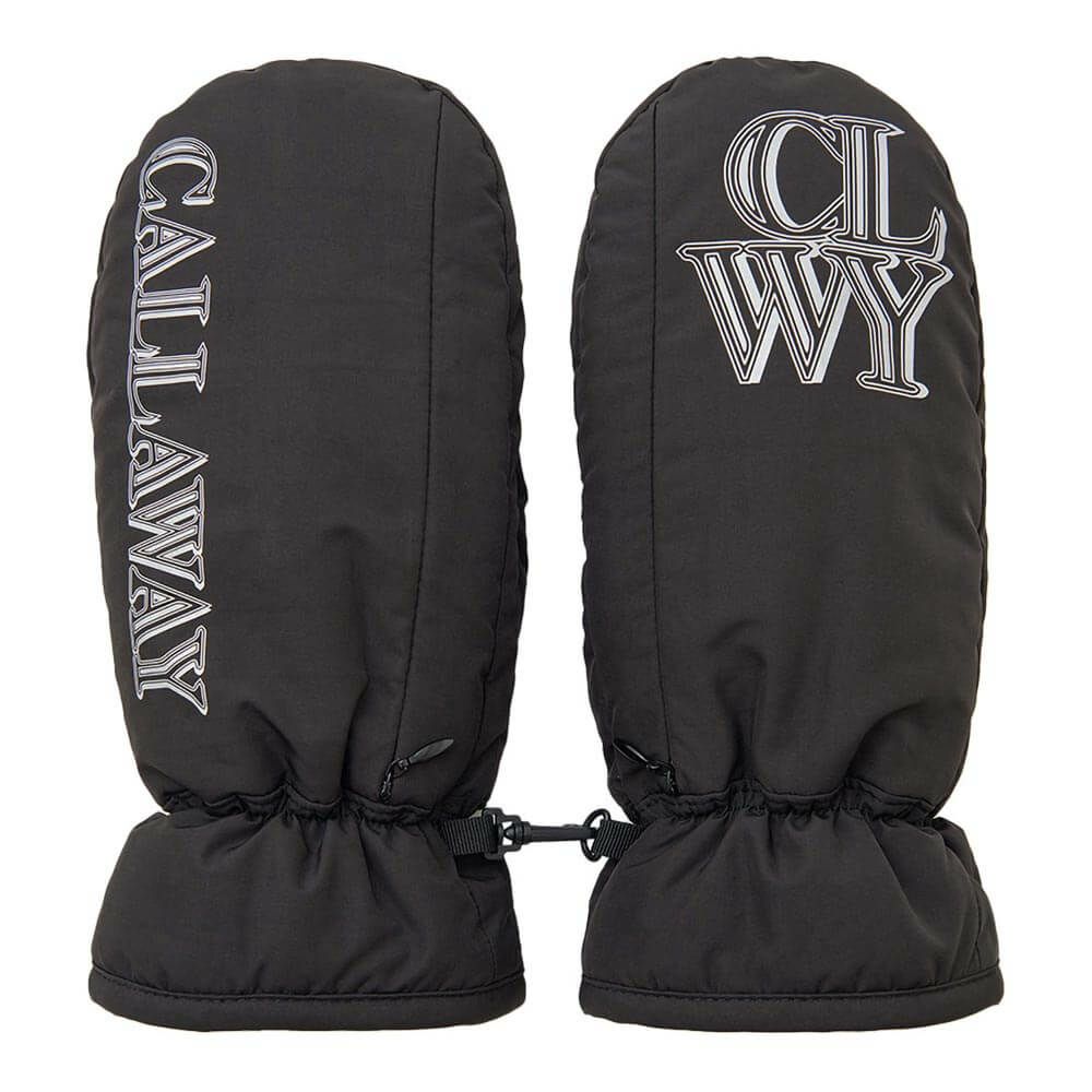 キャロウェイ Callaway　レディース カイロポケット付き 両手用 ミトン C25298211 1010 ブラック　2025年モデル ブラック