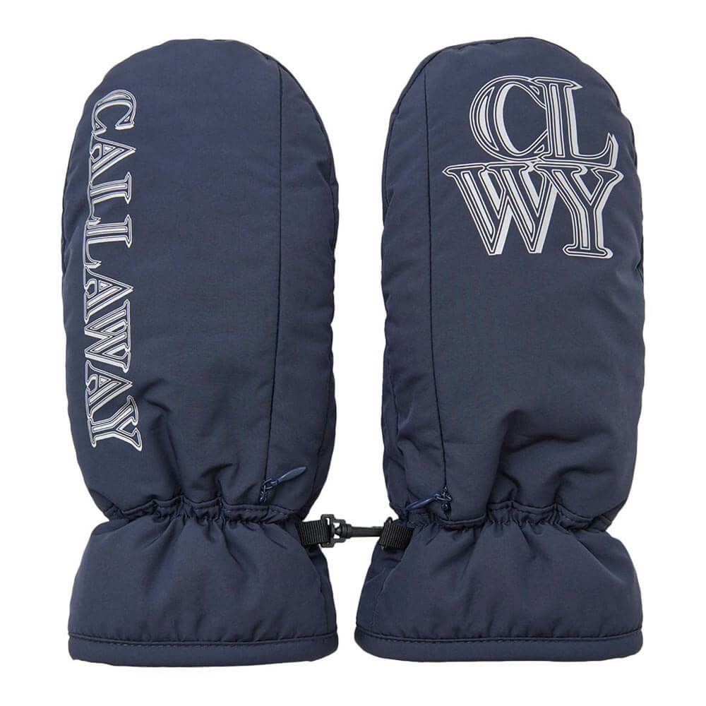 キャロウェイ Callaway　レディース カイロポケット付き 両手用 ミトン C25298211 1120 ネイビー　2025年モデル ネイビー