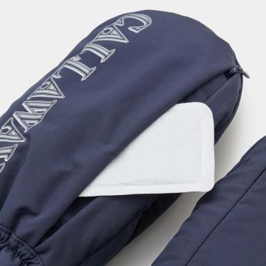キャロウェイ Callaway　レディース カイロポケット付き 両手用 ミトン C25298211 1120 ネイビー　2025年モデル ネイビー 詳細4
