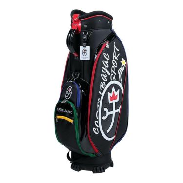 カステルバジャック　メンズ ロゴデザイン キャディバッグ CBC036 BK ブラック　2025年モデル ブラック