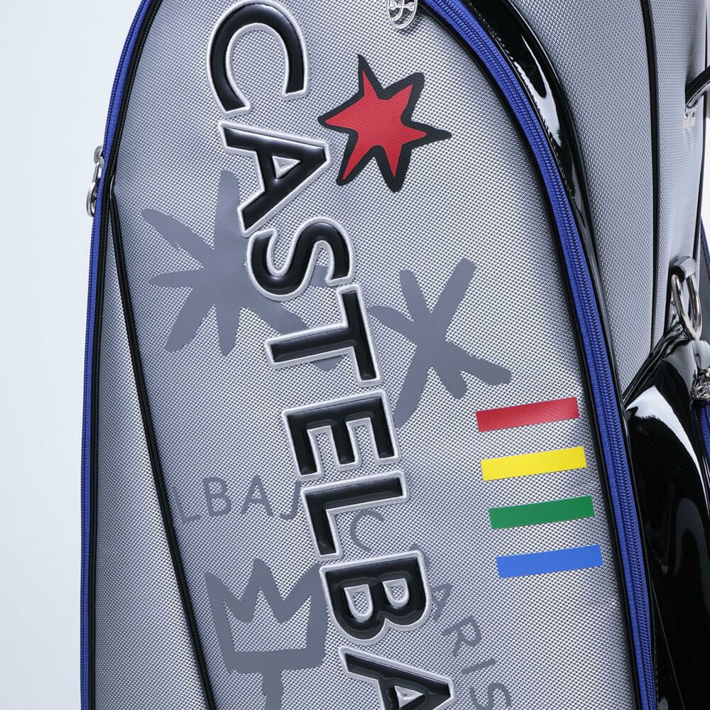 カステルバジャック　メンズ ロゴデザイン キャディバッグ CBC036 SI シルバー　2025年モデル シルバー 詳細2