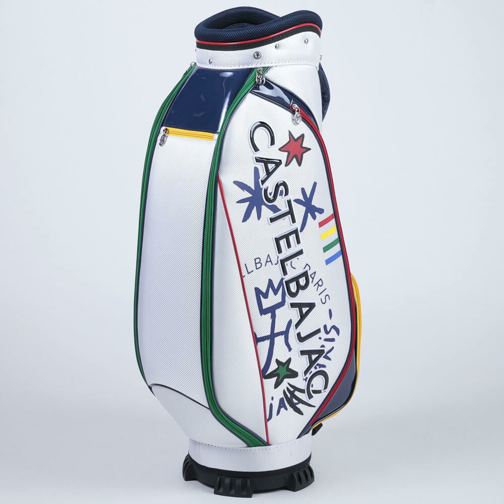 カステルバジャック　メンズ ロゴデザイン キャディバッグ CBC036 WH ホワイト　2025年モデル ホワイト 詳細2