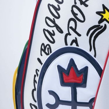 カステルバジャック　メンズ ロゴデザイン キャディバッグ CBC036 WH ホワイト　2025年モデル ホワイト 詳細4