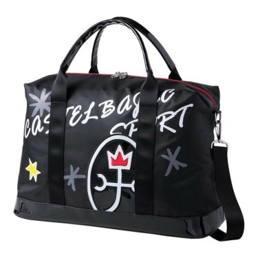 カステルバジャック　メンズ ロゴデザイン ボストンバッグ CBB036 BK ブラック　2025年モデル ブラック