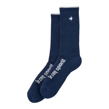 ルコック Le coq sportif　メンズ ロゴデザイン ソックス LG5SSO00M NV00 ネイビー　2025年モデル ネイビー