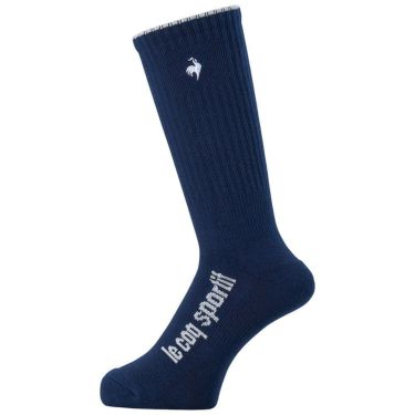 ルコック Le coq sportif　メンズ ロゴデザイン ソックス LG5SSO00M NV00 ネイビー　2025年モデル ネイビー 詳細2