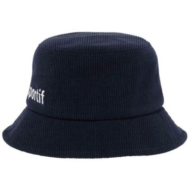 ルコック Le coq sportif　レディース コーデュロイ ハット LG5FCP71L NV00 ネイビー　2025年モデル ネイビー 詳細3