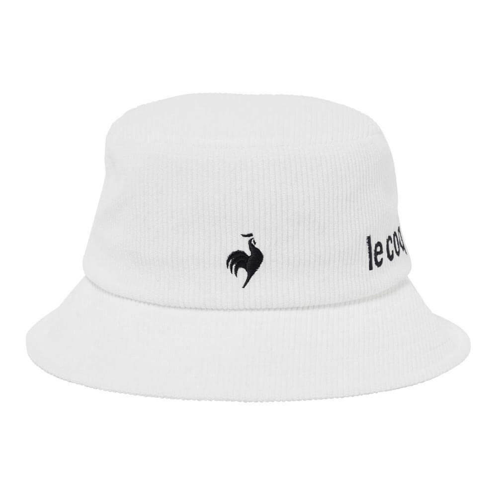 ルコック Le coq sportif　レディース コーデュロイ ハット LG5FCP71L WH00 ホワイト　2025年モデル ホワイト