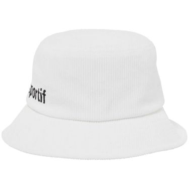 ルコック Le coq sportif　レディース コーデュロイ ハット LG5FCP71L WH00 ホワイト　2025年モデル ホワイト 詳細3