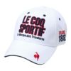 ルコック Le coq sportif　メンズ ロゴ キャップ LG5SCP00M WH00 ホワイト　2025年モデル ホワイト
