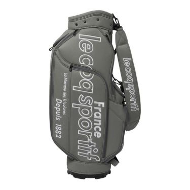 ルコック Le coq sportif　メンズ グラフィックデザイン キャディバッグ LG4FCB02M GY00 グレー　2025年モデル グレー