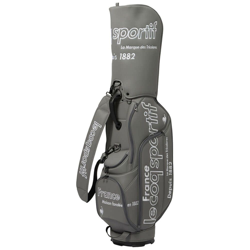 ルコック Le coq sportif　メンズ グラフィックデザイン キャディバッグ LG4FCB02M GY00 グレー　2025年モデル グレー 詳細2