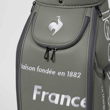 ルコック Le coq sportif　メンズ グラフィックデザイン キャディバッグ LG4FCB02M GY00 グレー　2025年モデル グレー 詳細6