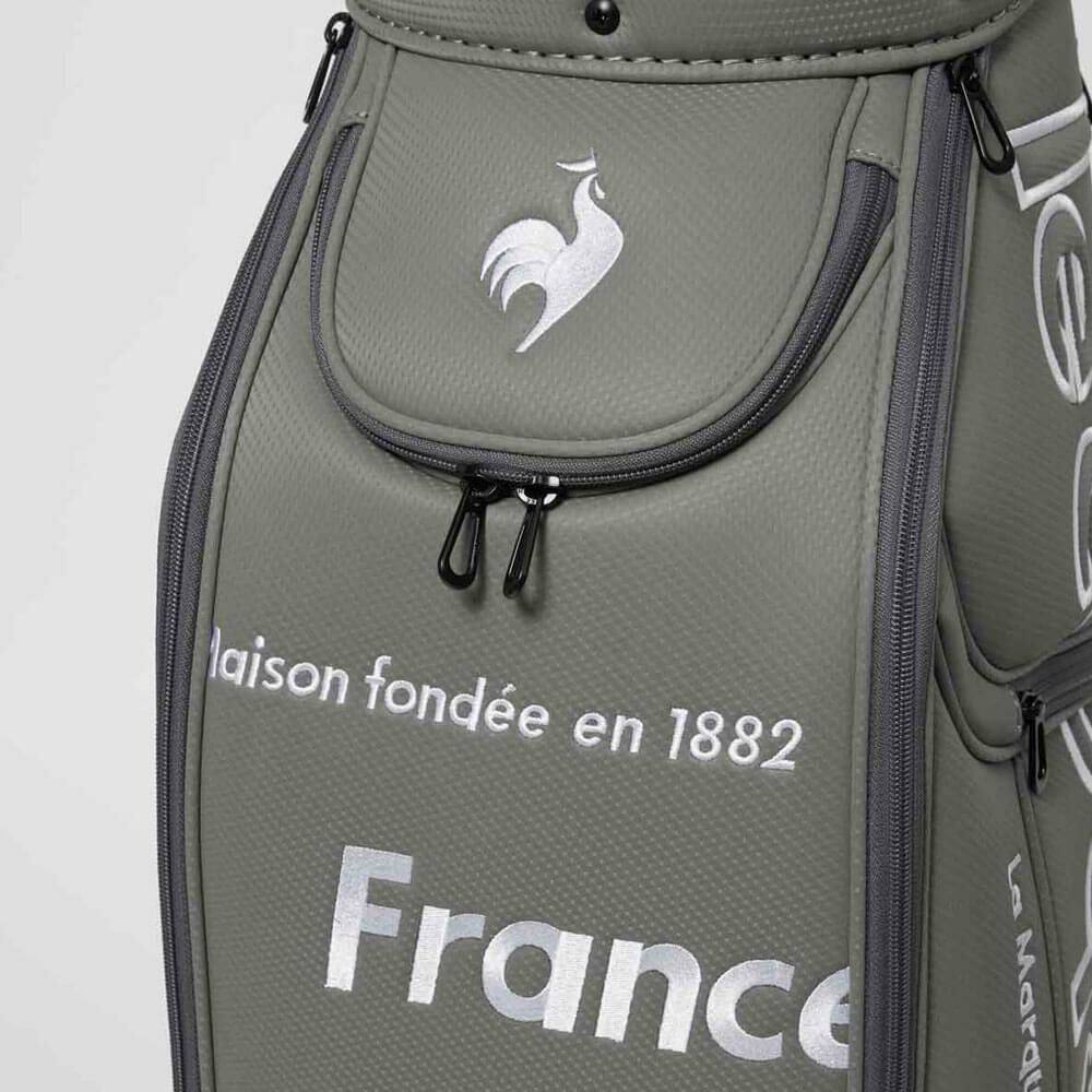 ルコック Le coq sportif　メンズ グラフィックデザイン キャディバッグ LG4FCB02M GY00 グレー　2025年モデル グレー 詳細6