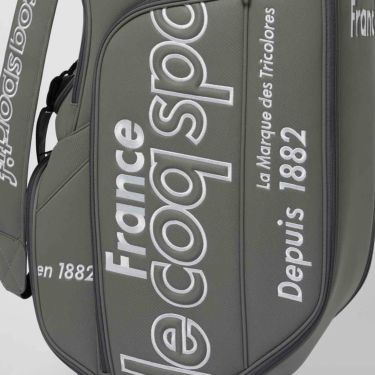 ルコック Le coq sportif　メンズ グラフィックデザイン キャディバッグ LG4FCB02M GY00 グレー　2025年モデル グレー 詳細7