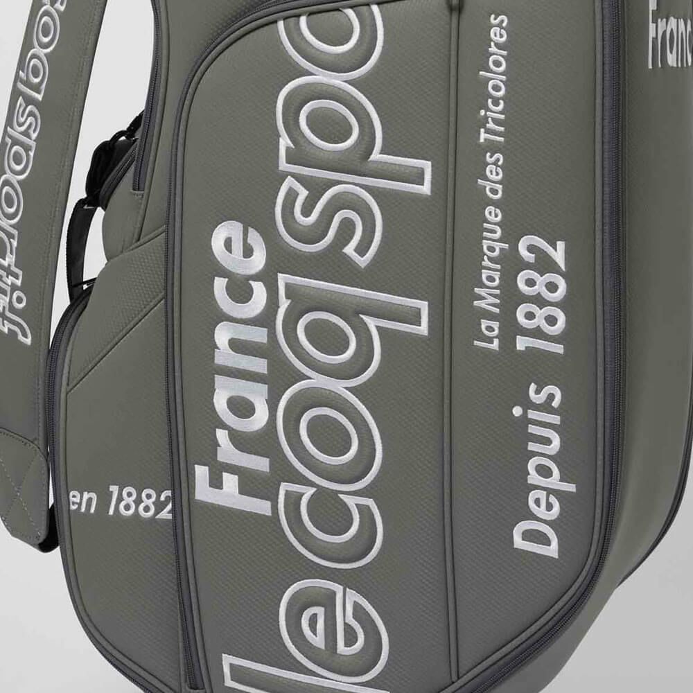 ルコック Le coq sportif　メンズ グラフィックデザイン キャディバッグ LG4FCB02M GY00 グレー　2025年モデル グレー 詳細7