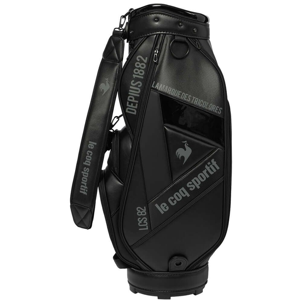 ルコック Le coq sportif　メンズ アーカイブデザイン キャディバッグ LG5FCB01M BK00 ブラック　2025年モデル ブラック 詳細3