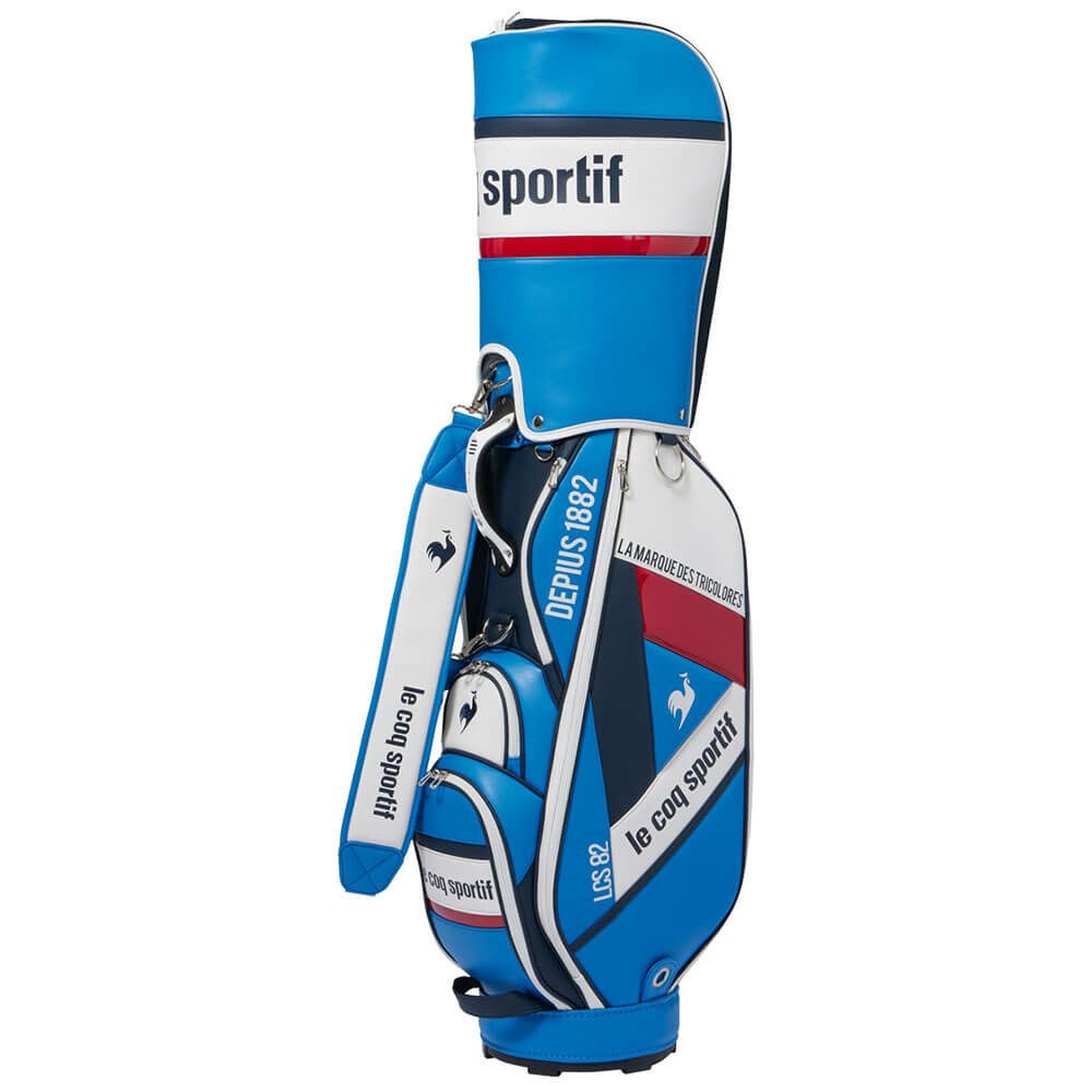 ルコック Le coq sportif　メンズ アーカイブデザイン キャディバッグ LG5FCB01M BL00 ブルー　2025年モデル ブルー 詳細2