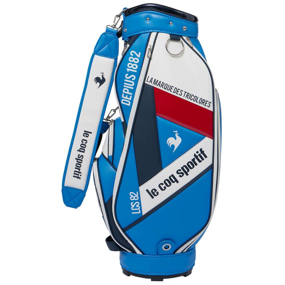 ルコック Le coq sportif　メンズ アーカイブデザイン キャディバッグ LG5FCB01M BL00 ブルー　2025年モデル ブルー 詳細3