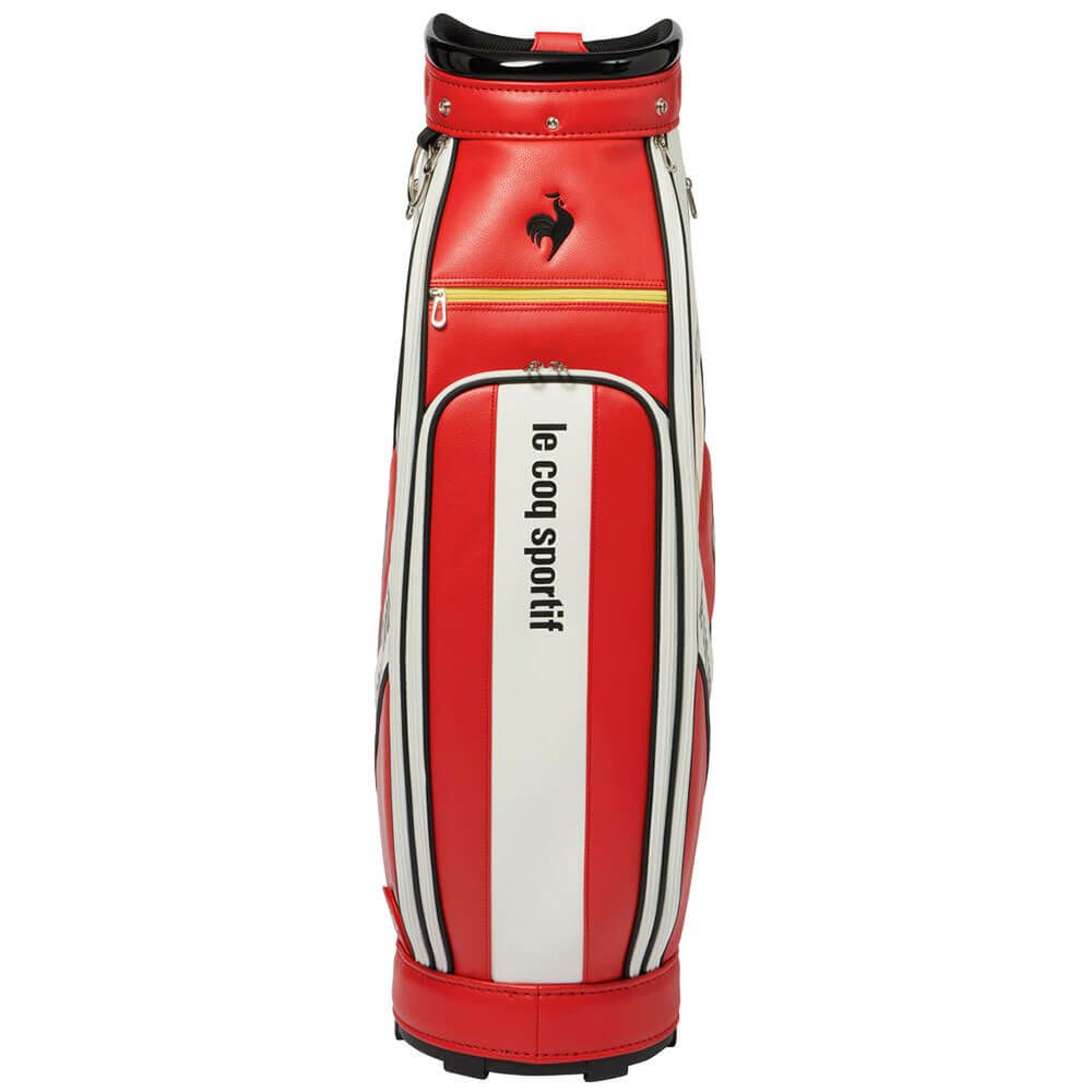 ルコック Le coq sportif　メンズ アーカイブデザイン キャディバッグ LG5FCB01M RD00 レッド　2025年モデル レッド 詳細4