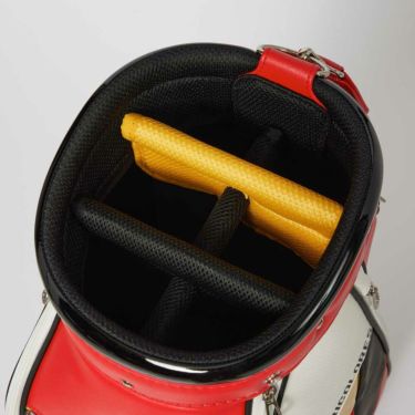 ルコック Le coq sportif　メンズ アーカイブデザイン キャディバッグ LG5FCB01M RD00 レッド　2025年モデル レッド 詳細5