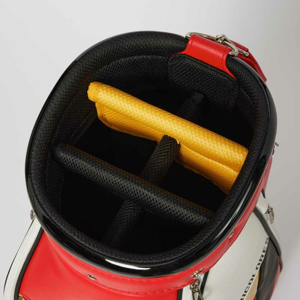 ルコック Le coq sportif　メンズ アーカイブデザイン キャディバッグ LG5FCB01M RD00 レッド　2025年モデル レッド 詳細5