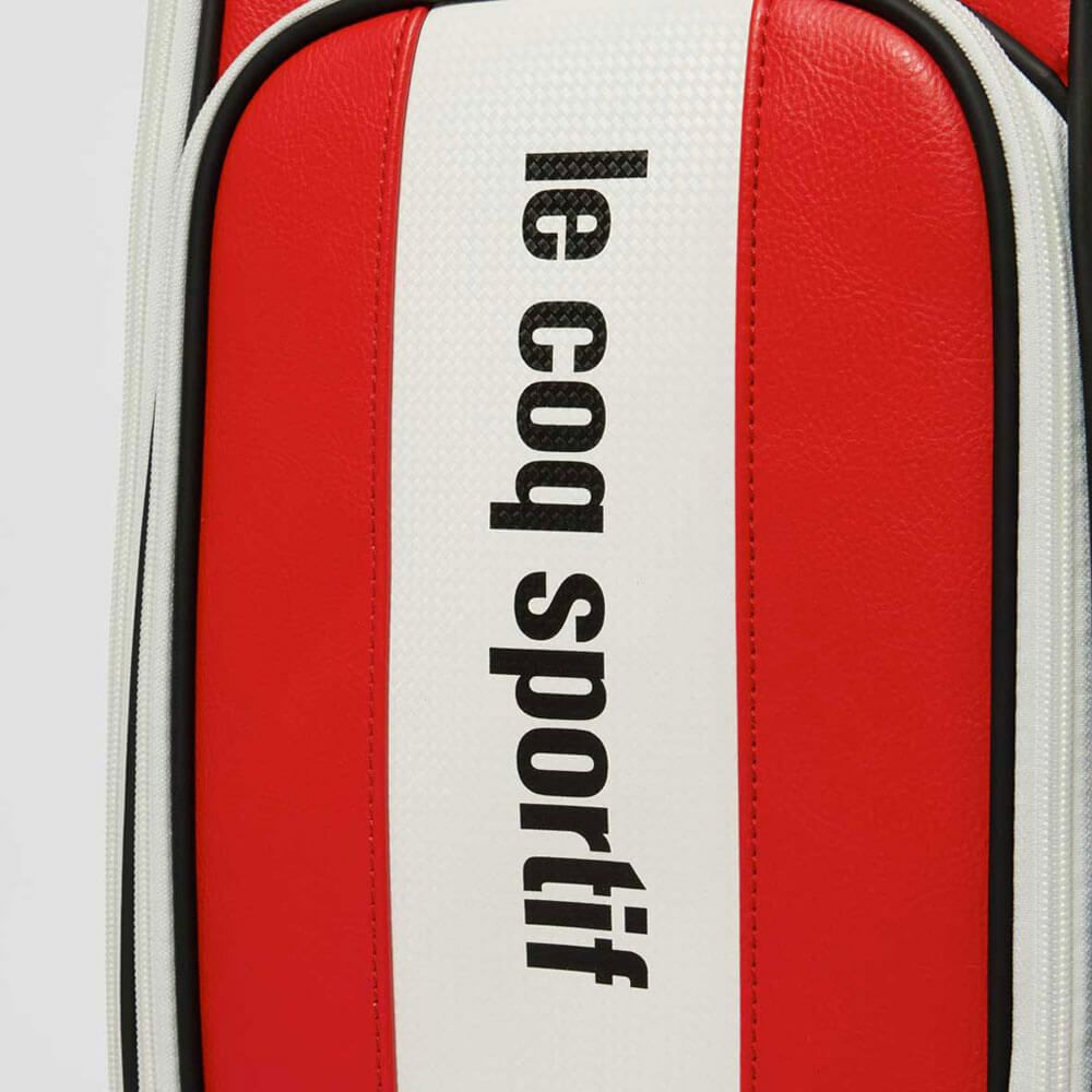 ルコック Le coq sportif　メンズ アーカイブデザイン キャディバッグ LG5FCB01M RD00 レッド　2025年モデル レッド 詳細8