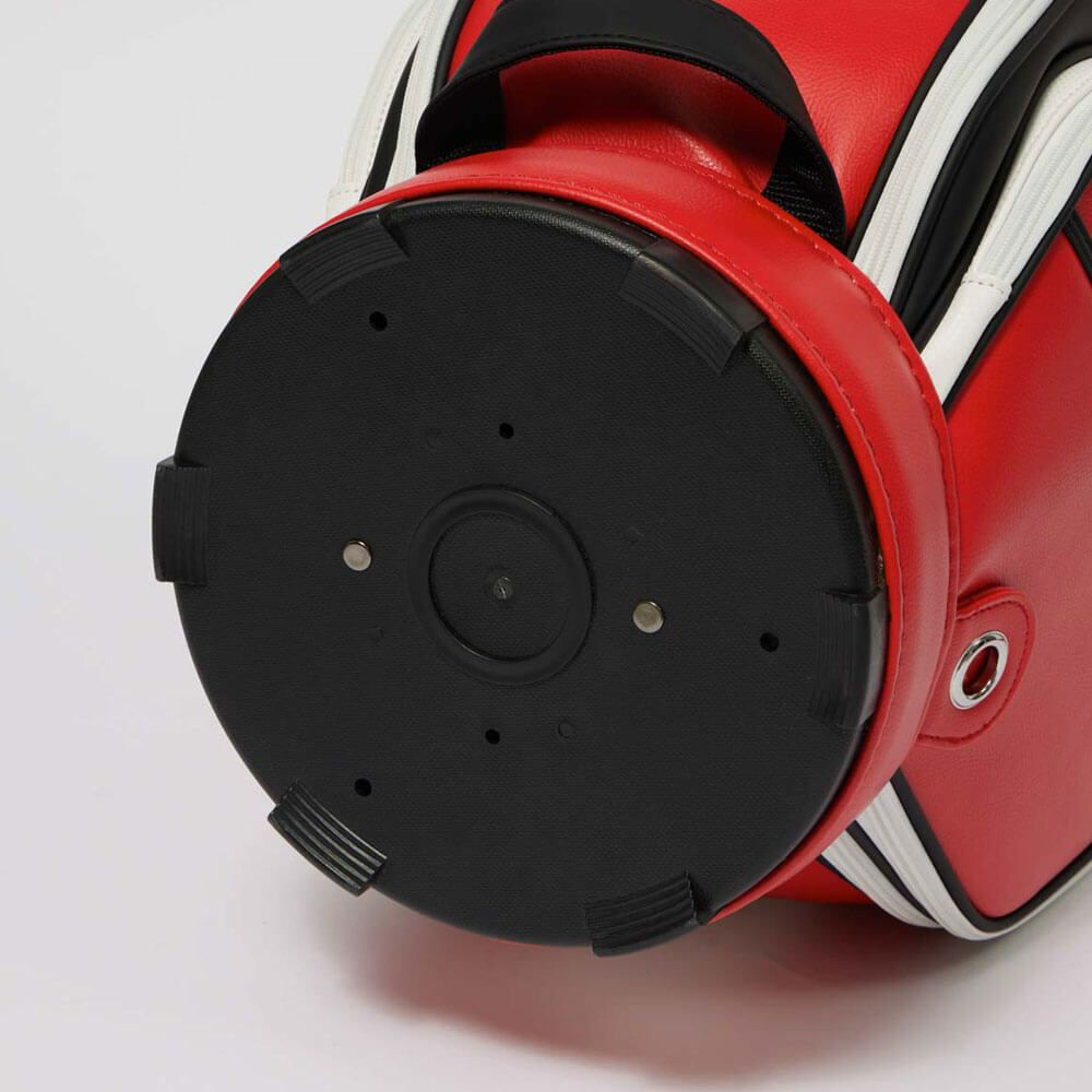 ルコック Le coq sportif　メンズ アーカイブデザイン キャディバッグ LG5FCB01M RD00 レッド　2025年モデル レッド 詳細9