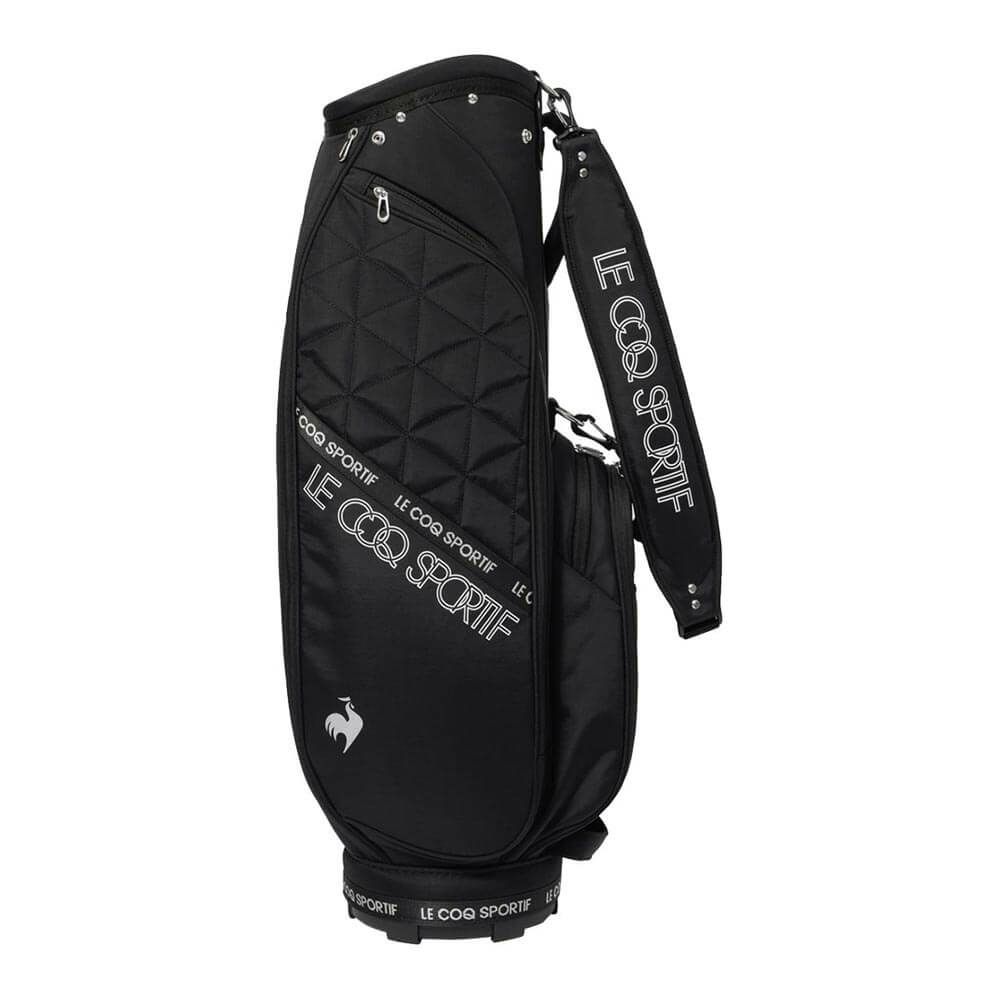 ルコック Le coq sportif　レディース キルティングデザイン キャディバッグ LG5FCB01L BK00 ブラック　2025年モデル ブラック