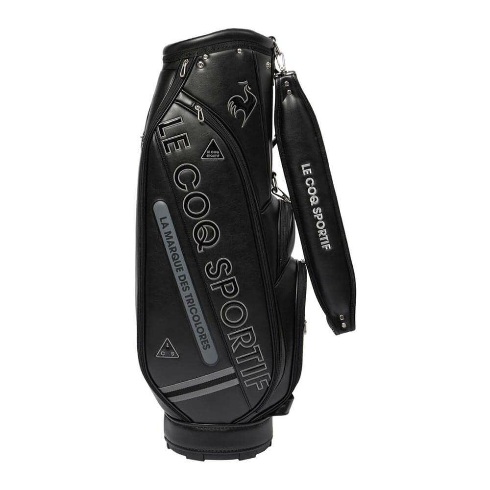 ルコック Le coq sportif　レディース マットデザイン キャディバッグ LG5FCB02L BK00 ブラック　2025年モデル ブラック