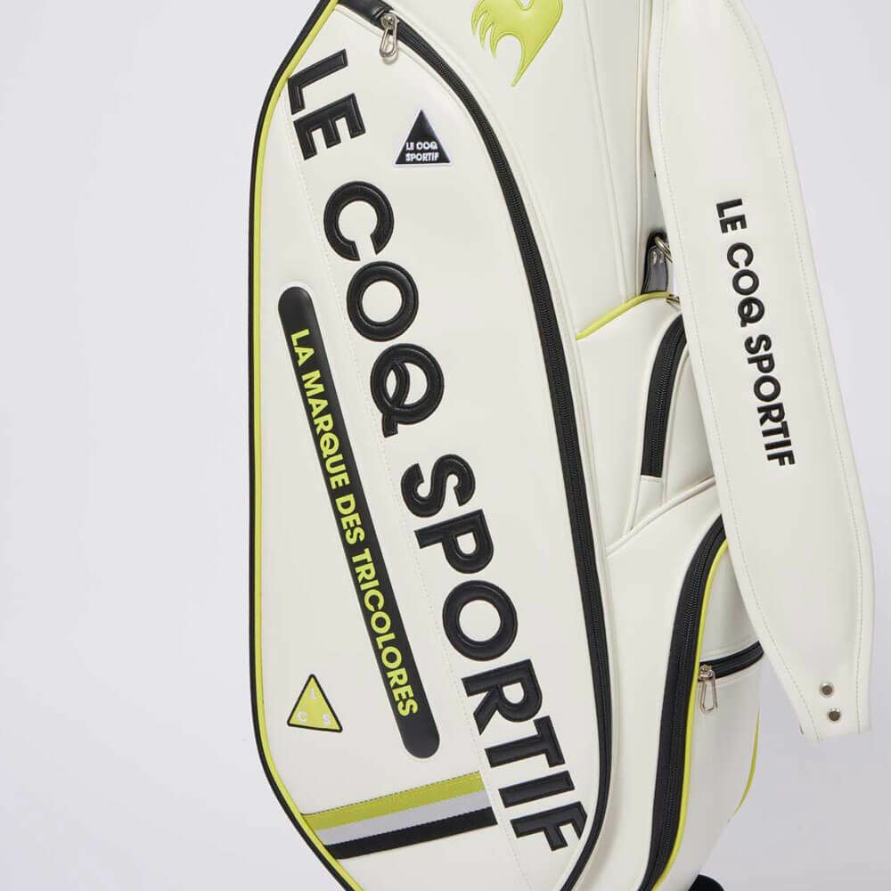 ルコック Le coq sportif　レディース マットデザイン キャディバッグ LG5FCB02L WH00 ホワイト　2025年モデル ホワイト 詳細6
