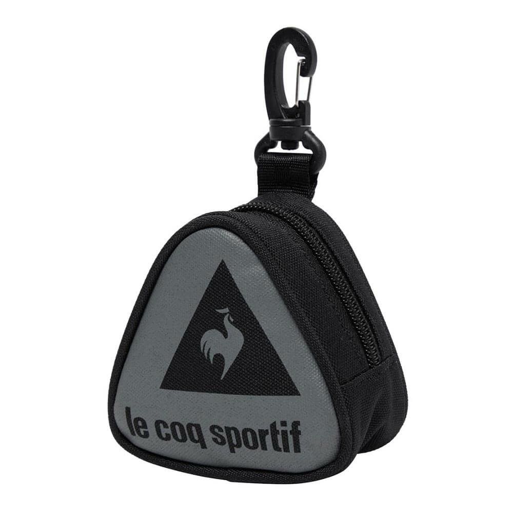 ルコック Le coq sportif　メンズ トライアングルデザイン ボールホルダー LG5FBZ00M BK00 ブラック　2025年モデル ブラック