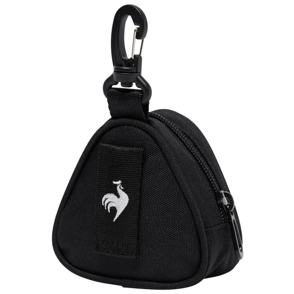 ルコック Le coq sportif　メンズ トライアングルデザイン ボールホルダー LG5FBZ00M BK00 ブラック　2025年モデル ブラック 詳細2