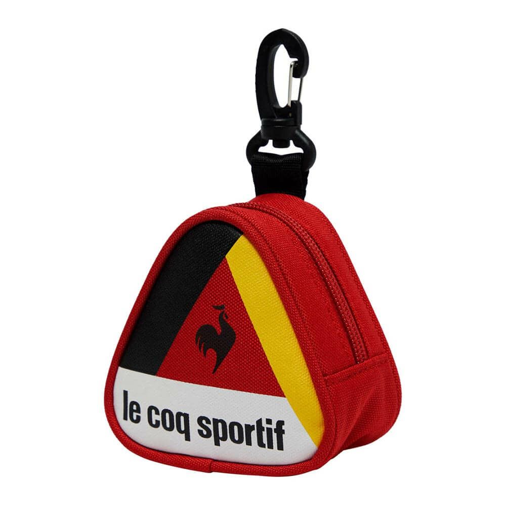 ルコック Le coq sportif　メンズ トライアングルデザイン ボールホルダー LG5FBZ00M RD00 レッド　2025年モデル レッド