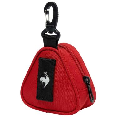 ルコック Le coq sportif　メンズ トライアングルデザイン ボールホルダー LG5FBZ00M RD00 レッド　2025年モデル レッド 詳細2