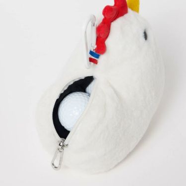 ルコック Le coq sportif　レディース ボア素材 ボールホルダー LG5FBZ03L WH00 ホワイト　2025年モデル ホワイト 詳細3