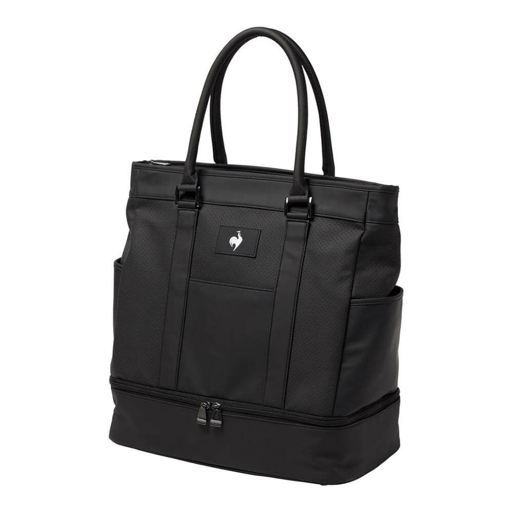 ルコック Le coq sportif　メンズ 二層式 ボストンバッグ LG5FBB01M BK00 ブラック　2025年モデル ブラック