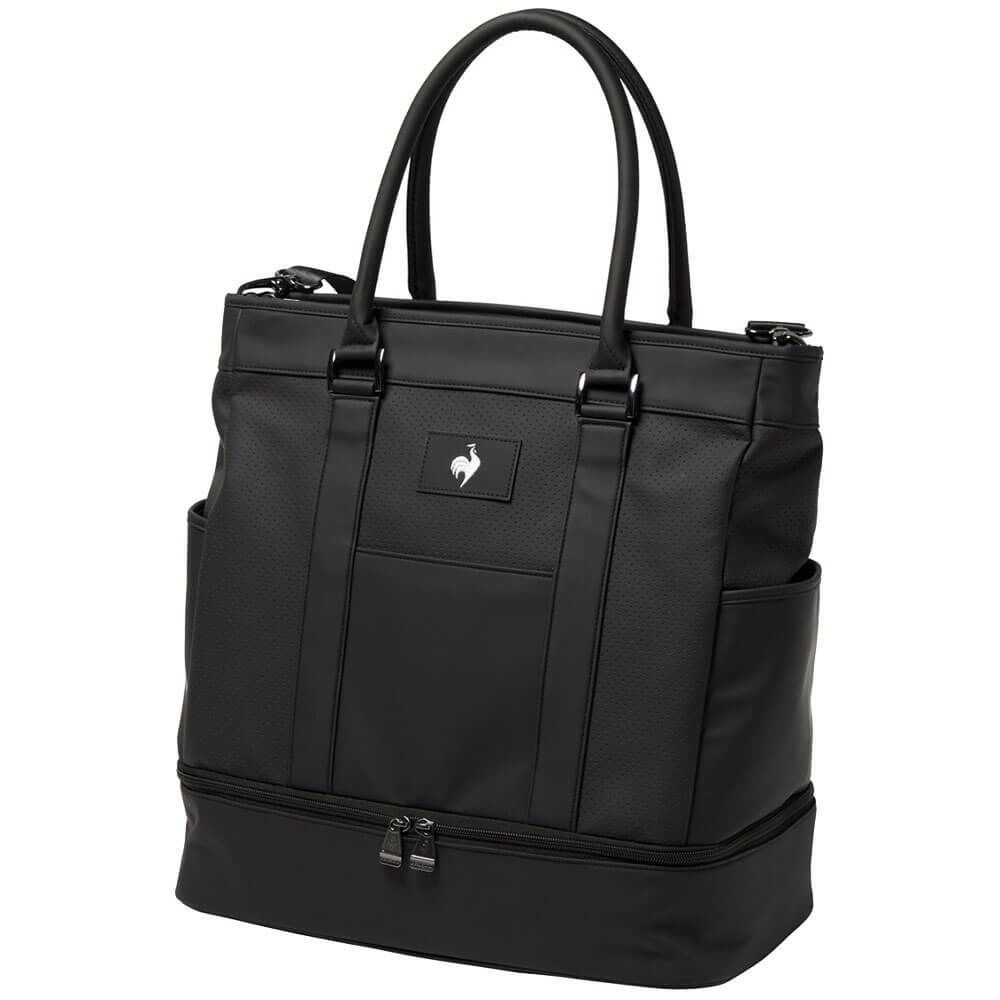 ルコック Le coq sportif　メンズ 二層式 ボストンバッグ LG5FBB01M BK00 ブラック　2025年モデル ブラック 詳細4