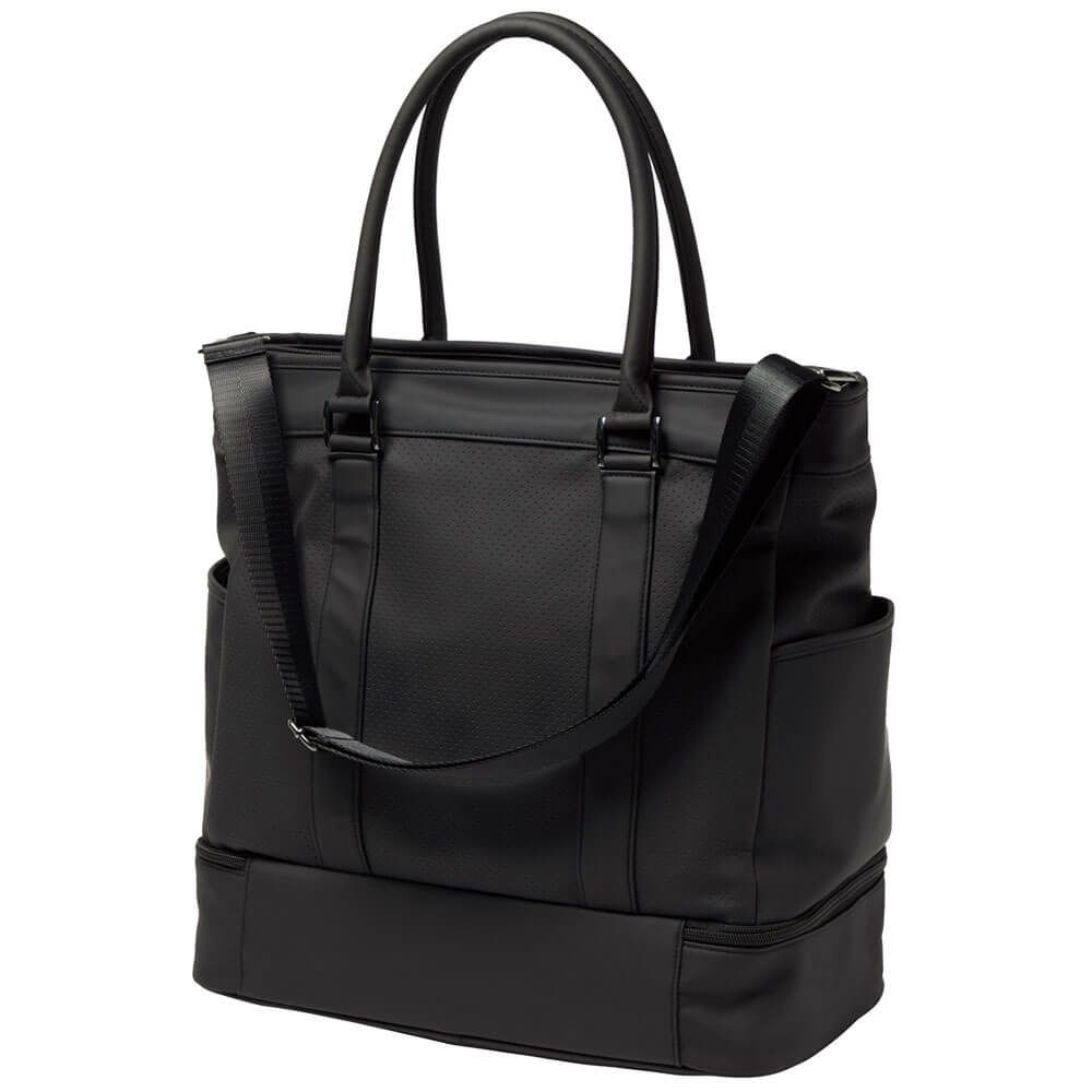 ルコック Le coq sportif　メンズ 二層式 ボストンバッグ LG5FBB01M BK00 ブラック　2025年モデル ブラック 詳細5