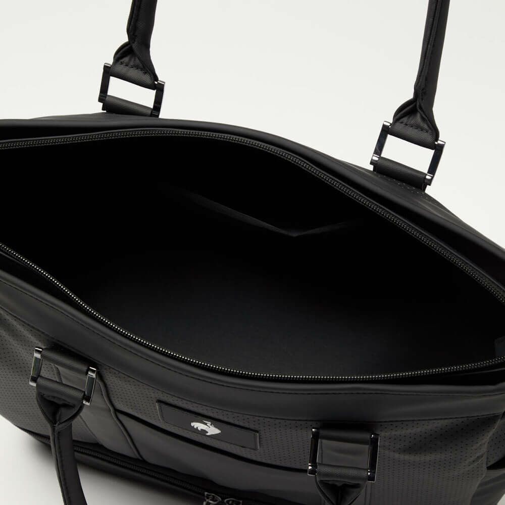 ルコック Le coq sportif　メンズ 二層式 ボストンバッグ LG5FBB01M BK00 ブラック　2025年モデル ブラック 詳細6