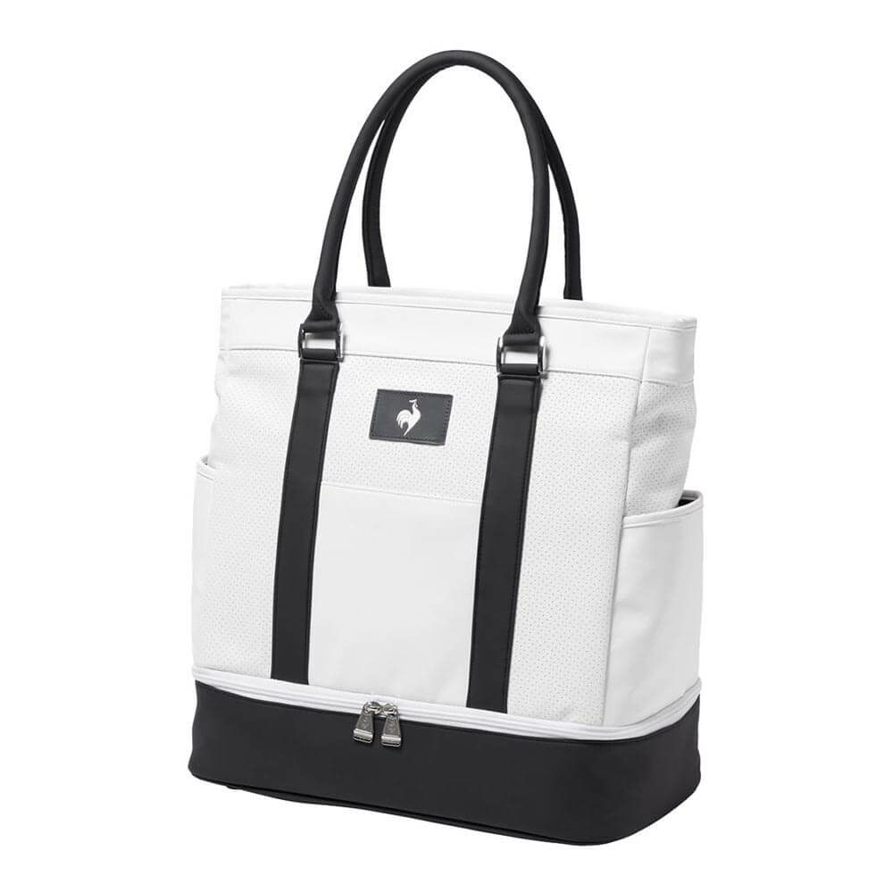 ルコック Le coq sportif　メンズ 二層式 ボストンバッグ LG5FBB01M WH00 ホワイト　2025年モデル ホワイト