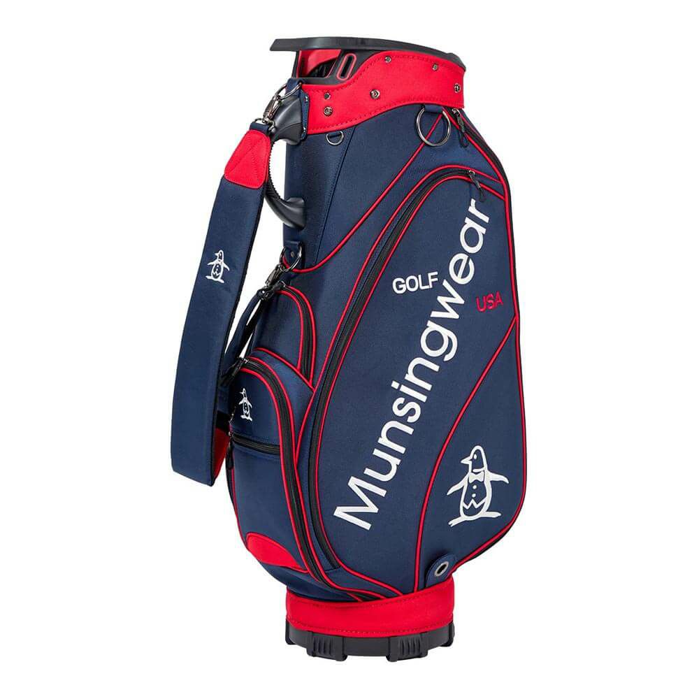 マンシングウェア Munsingwear　メンズ キャディバッグ MG5FCB02M NV00 ネイビー　2025年モデル ネイビー