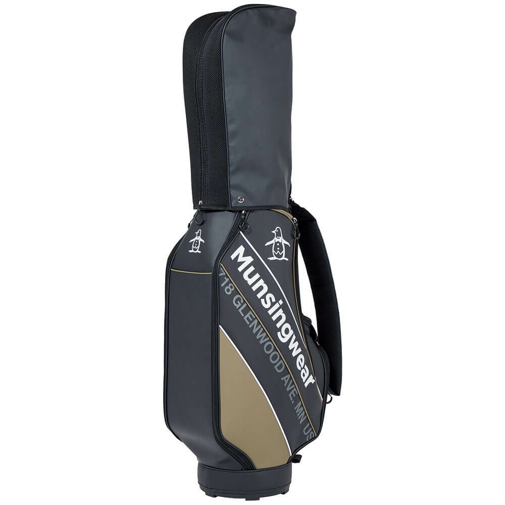 マンシングウェア Munsingwear　メンズ キャディバッグ MG5SCB05M BKKH ブラックカーキ　2025年モデル ブラックカーキ 詳細4