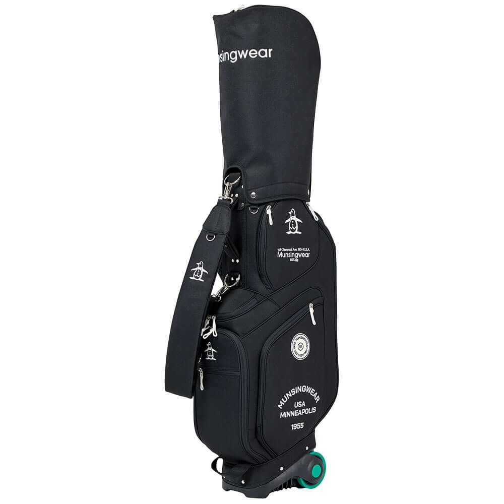 マンシングウェア Munsingwear　キャスター付き キャディバッグ MG5FCB04U BK00 ブラック　2025年モデル ブラック 詳細3