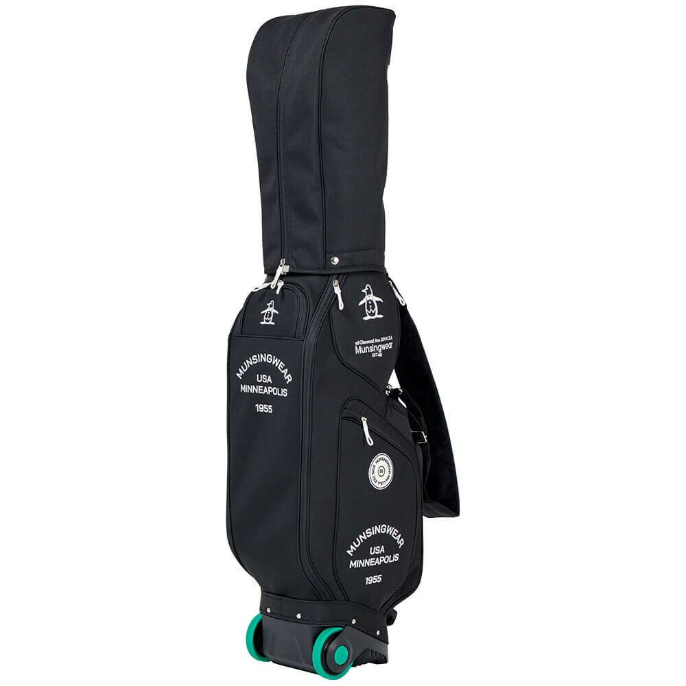 マンシングウェア Munsingwear　キャスター付き キャディバッグ MG5FCB04U BK00 ブラック　2025年モデル ブラック 詳細4