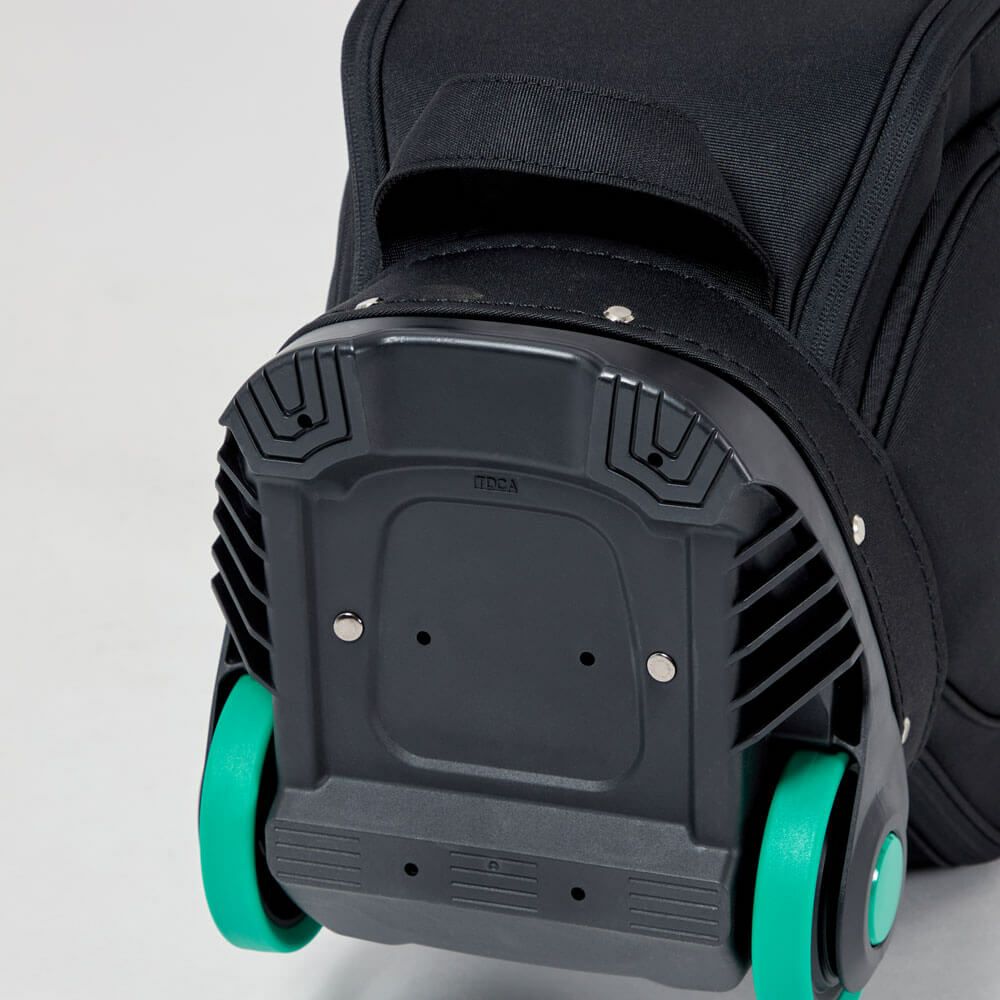 マンシングウェア Munsingwear　キャスター付き キャディバッグ MG5FCB04U BK00 ブラック　2025年モデル ブラック 詳細6