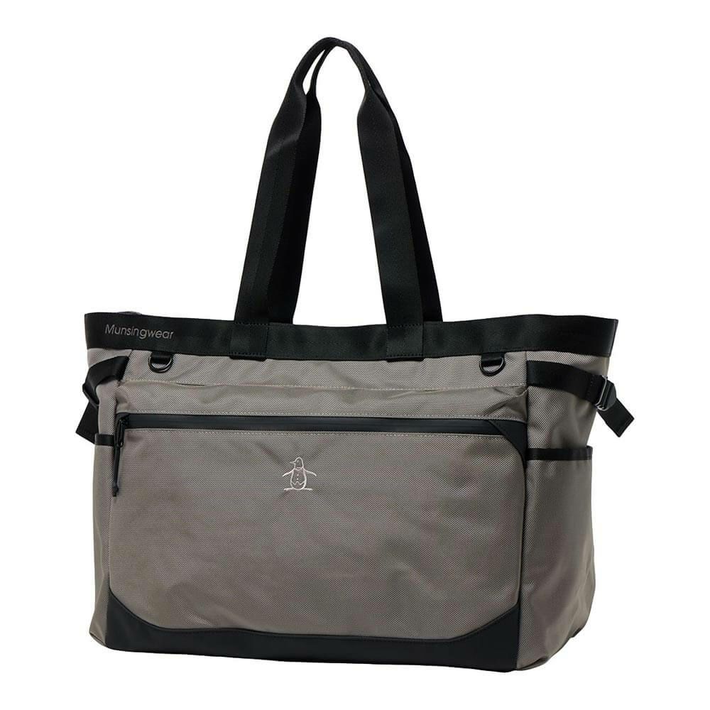 マンシングウェア Munsingwear　メンズ ジャガード ロゴ ボストンバッグ MG5FTT01M GY00 グレー　2025年モデル グレー