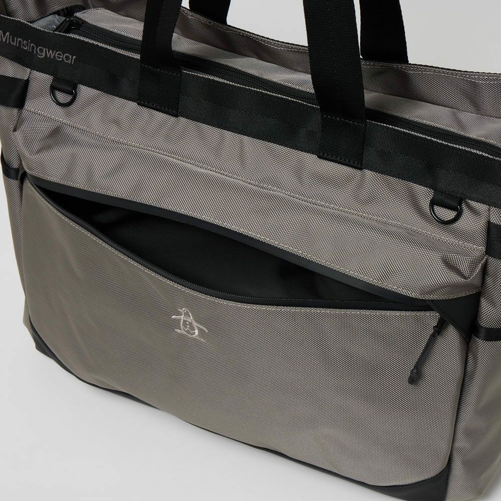 マンシングウェア Munsingwear　メンズ ジャガード ロゴ ボストンバッグ MG5FTT01M GY00 グレー　2025年モデル グレー 詳細5