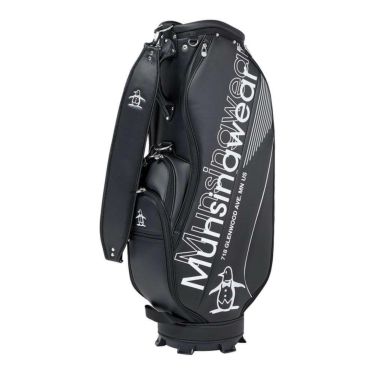 マンシングウェア Munsingwear　メンズ 軽量モデル キャディバッグ MG5FCB03M BK00 ブラック　2025年モデル ブラック